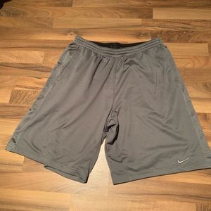 Gray Nike Basketball Shorts